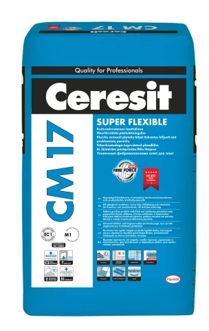 Ceresit CM17 25kg Elastīga flīžu līme SUPER FLEXIBLE
