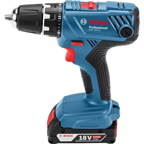 Akum. urbjmašīna BOSCH GSR18V-21 2x2.0Ah LB akum. 06019H1002