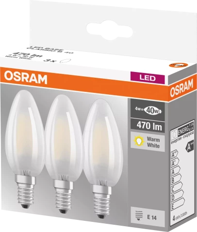 Spuldze OSRAM LED 4W 470lm 827 E14 RETROFIT 3gab/iep CLB40FR