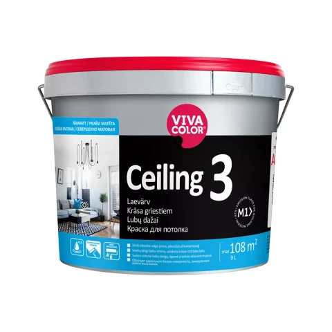 Vivacolor CEILING 3 AP 9L Совершенно матовая краска для потолка