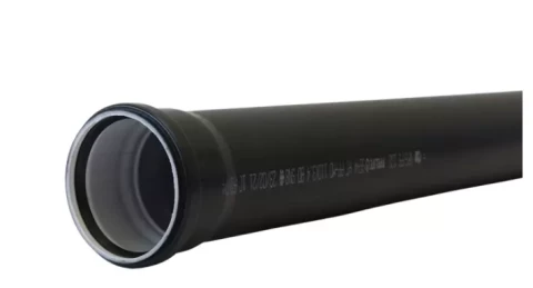Sound-absorbing sewer pipe 110x3.4/2.0m black, PP M3 Plus