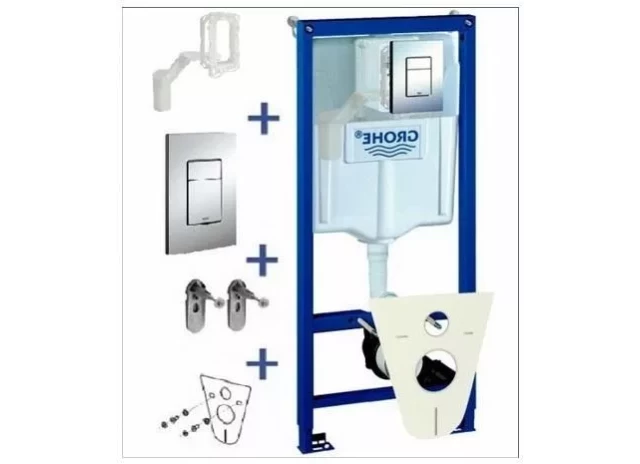 Grohe 38827000 (5 in 1) rāmis+Skate Cosmo 38732+sienas stiprinājums