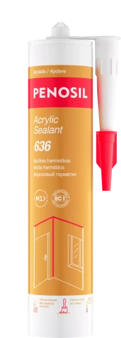 Penosil Acrylic Sealant 636 white 280ml Balts akrila hermētiķis