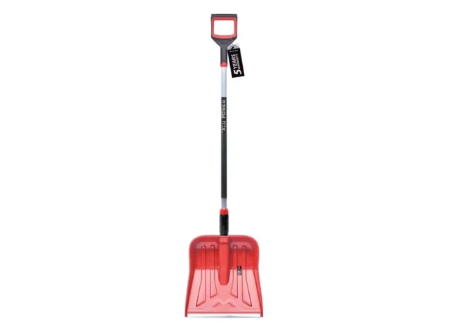 Snow shovel 35.4X39.7x145cm red with aluminum handle, SNOWER 40 PROFI