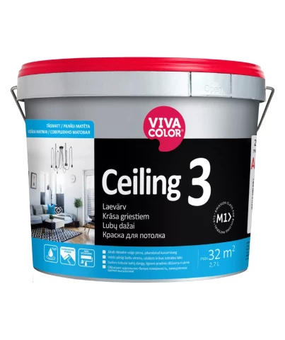 Vivacolor CEILING 3 AP 2.7L Совершенно матовая краска для потолка