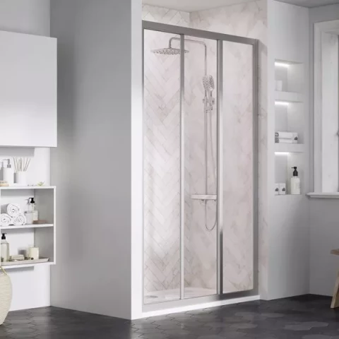Ravak Dušas kabīnes durvis ASDP 3-90 Satin/Pearl 00V70UR211