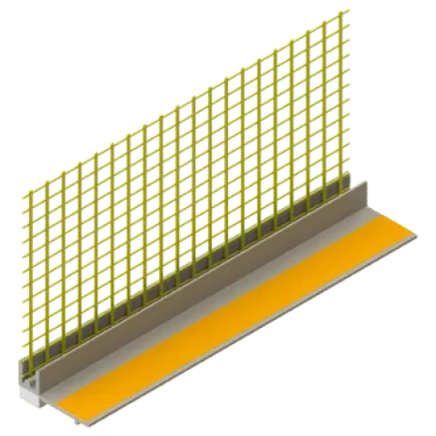 SMART 460 Window Connection Profile with Mesh, 6 mm, 2.4 m