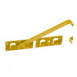 Domax gate latch 440x70x180mm, yellow galvanized 8641