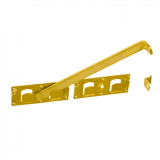 Aizbīdnis 440x70x180mm, dzelteni cinkots