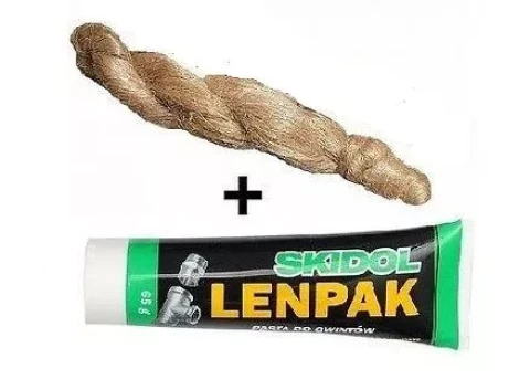 LENPAK mastika 65gr. + pakulas 50gr. vītņu pakošanai