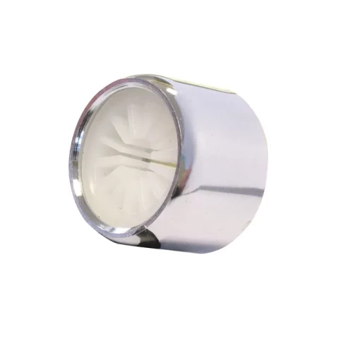 Brass chromium-plated flow straighteners 22M, with rubber gasket