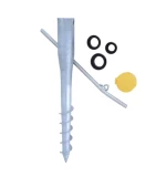 Skrūvpālis 60x550mm, PWO 60/550 D25-50 regulējams