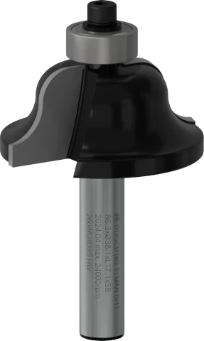 Многофункциональная фреза HM, радиус 6,3 мм, длина 17 мм, хвостовик 8 мм, Bosch (2608628395)