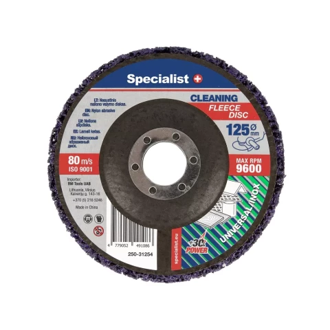 Abrasive cleaning disc, 125 mm SPECIALIST+ / 250-31254