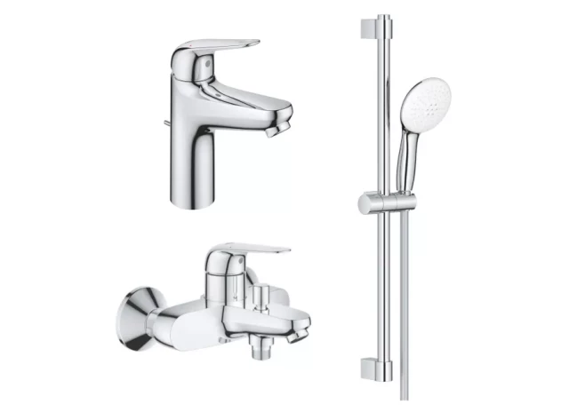 Grohe komplekts Euroeco (32743001,24265001,27598003), hroms