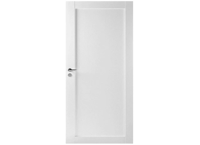 Durvis Unique 501 7x21 ar pārfalci baltas (paneļdurvis)