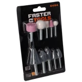 FASTER TOOLS Шлифовальные камни для дрели 10 шт.