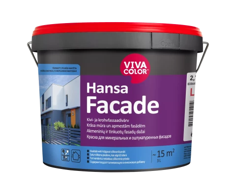 Vivacolor HANSA FACADE LC 2.7l Водно-дисперсионная краска для минеральных и оштукатуренных фасадов