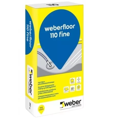Weber Floor 110 Fine 20kg  Grīdas pašlīdzinātājs 4-30mm