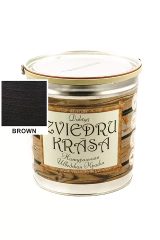 Stafor Натуральная ШВЕДСКАЯ краска 3L коричневая