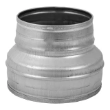 переходник металлическое, 160-125mm без резинок, прессованная 