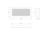 grille fireplace, 250x120mm
