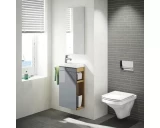 Cersanit skapītis ar izlietni+  spogulis SMART COMO 40,pelēks  S801-039-EX1 Pelēks SET 229