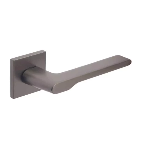 Universal Concept Slim door handle, square rose, graphite