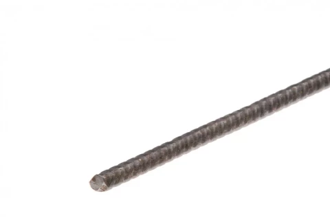 Profils nerūs.tērauda 8mm 1m sudraba apaļstienis rievots