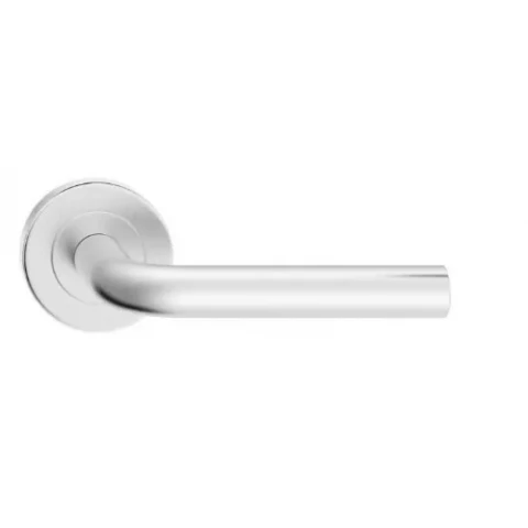 Durvju rokturis uz apaļas rozetes INOX