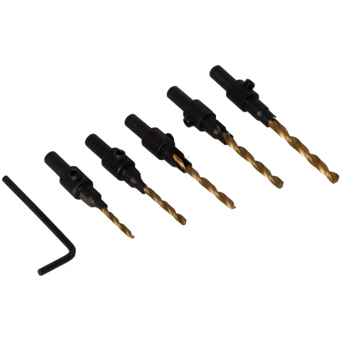 FASTER TOOLS Экстракторы по дереву 2-4мм. 5 шт.