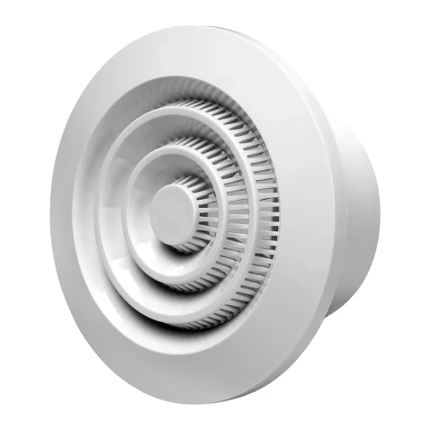 Ventilation grille plastic, ø80mm, ceiling