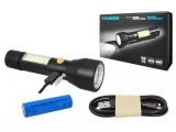Lukturis multifunkcionāls lādējams Tiross TS1886 LED T6 10W 450lm 3W 250lm COB IPX4 ZOOM