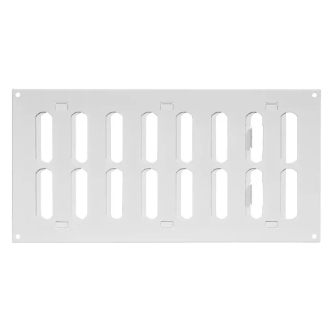 Grille metal, 300x150mm, adjustable, white