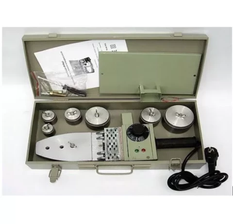 PPR lodāmurs 800W plakans+kompl. galvas D20/25/32/40/50/63 mm