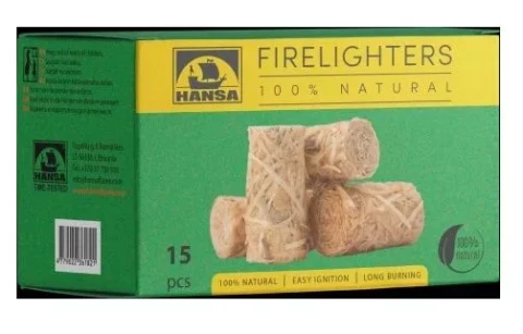 HANSA iekurināšanas rullīši sarulētie (pakā 15gab)
