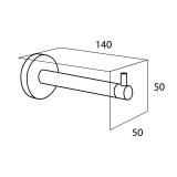 BOSTON spare toilet roll holder