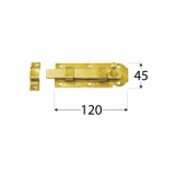 Door bolt 120x45mm