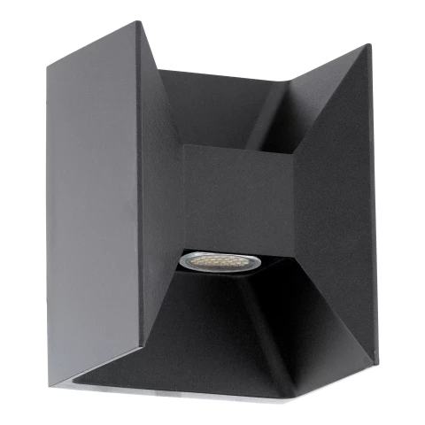 Āra sienas gaismeklis EGLO Morino LED 2X2.5W 2X180lm 3000K IP44 anthracite 93319
