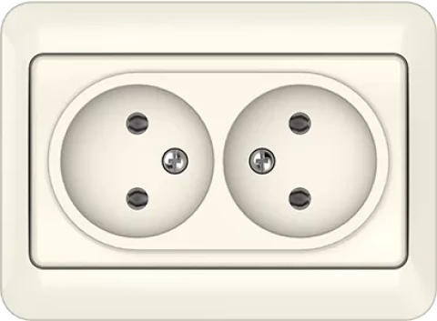 VILMA SL 250 ivory  socket double