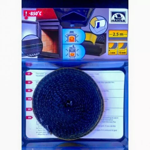 HANSA keramiskā aukla d=10x2mm  līpoša karstumizturīga <850C*