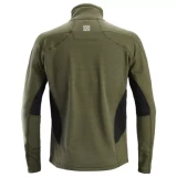 SNICKERS BodyMapping Micro Fleece Jacket, Khaki, Size L