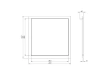 inspection hatch metal, for drywal, 400x400mm