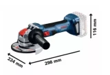 CORDLESS ANGLE GRINDER GWX 18V-7 XLOCK without battery and charger BOSCH 06019H9101