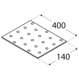 SAVIENOJUMU PLATE 400x140x2.0 mm