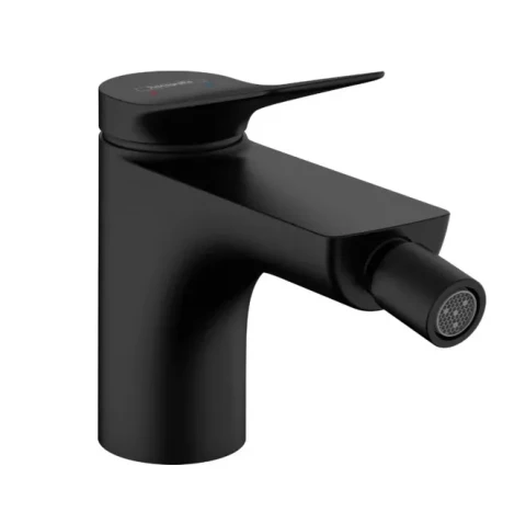 Hansgrohe Single lever bidet mixer with pull-out waste Vivenis, matte black, HG75200670