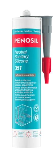 Penosil Neutral Sanitary Silicone 351 aluminium 280ml