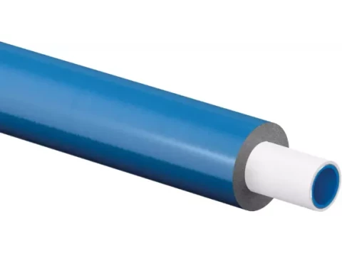 Uponor Uni Pipe PLUS Pre-Insulated Multilayer Pipe S6 WLS 035, 25x2.5 mm, Blue, 50 m