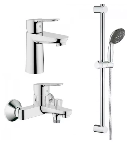 Комплект Grohe StartEdge- для ванна, смеситель для раковины, душевой гарнитур (24196+24198+27942)
