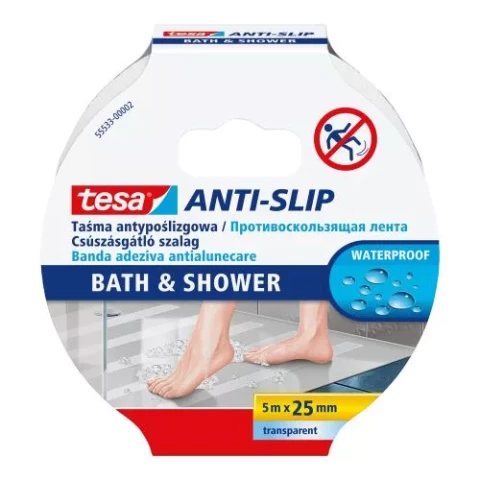 Противоскользящая лента Tesa 55533 5 м x 25 мм прозрачная водонепроницаемая